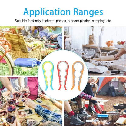 4-in-1 Universal Jar Opener Multifunction Handy Screw Cap Jar Openers Can Lid Opener Bottle Can Lid Grip Wrench Kitchen Gadgets