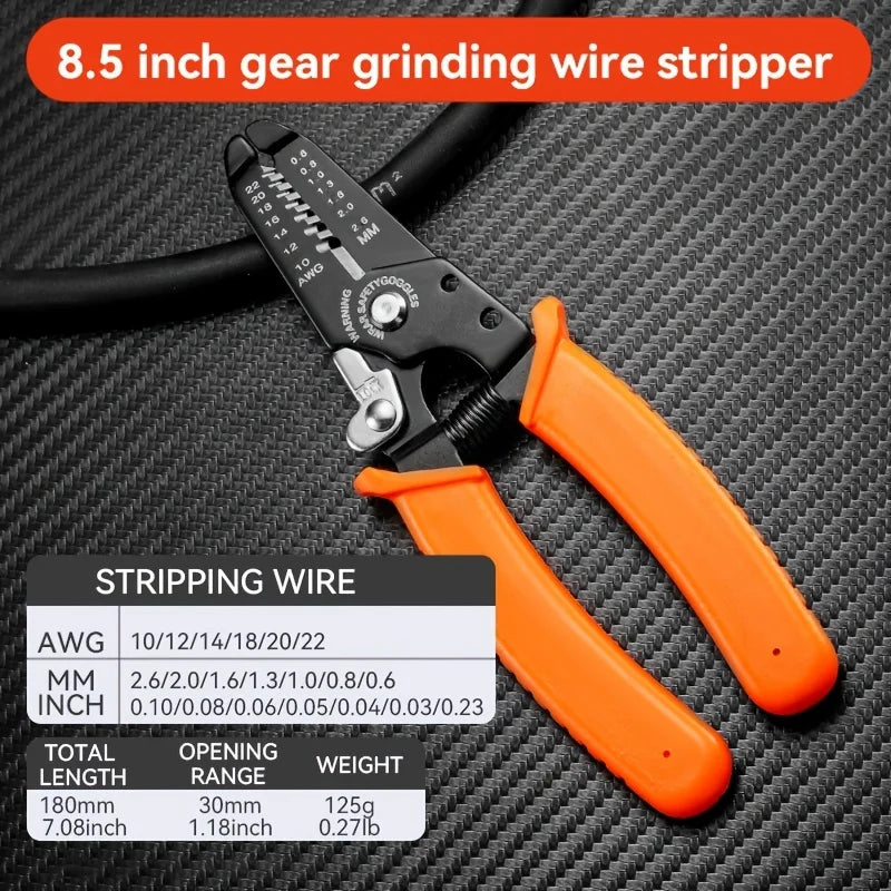 Wire Cutter, Wire Stripper Crimper, Wire Stripping Tool, Cable Stripper, Wiring Tools, Wire Crimping Tool