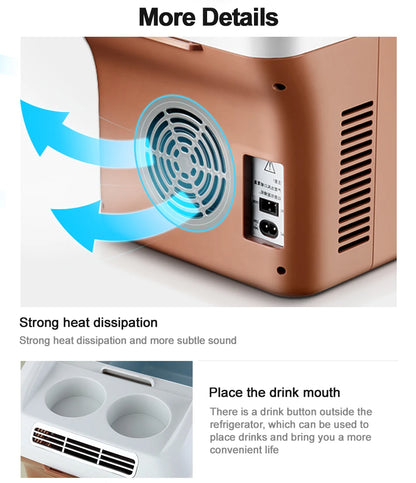 Ice box Mini Fridge 220V 12V 24V Portable Electric Cooler Refrigerator For Camping Home Truck Beach Vehicle Mini Fridge Cool car