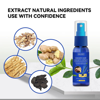Ginger Hair Growth spray Anti Hair Fall Hair Loss Treatment Hair Growth Essence Oil for Men Women hair treatment
