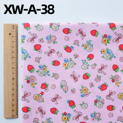 Fabric cotton handmade diy bedding flowers garden flowers pure cotton printing fabric twill cotton fabric sewing