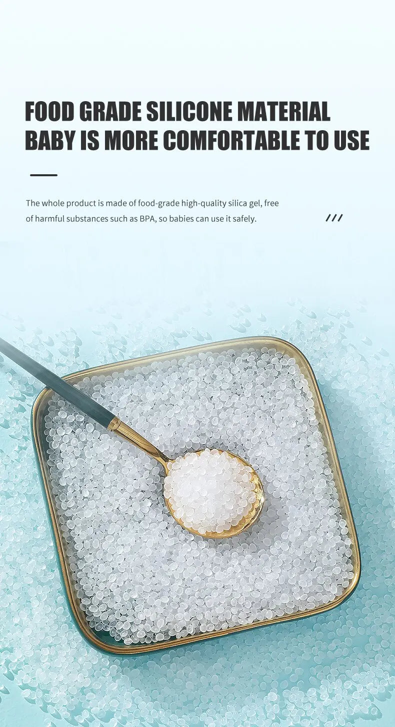 Silicone Baby Snack Cup Kids Solid Color Silicone Food Box Baby Portable Baby Snack Container with Baby Cup Lid