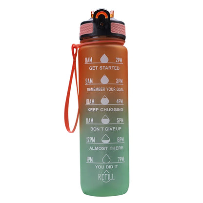 1 Liter Water Bottle Motivational Sport Water Bottle Leakproof Bottles Drinking Outdoor Travel Gym Fitness Jugs for Kitchen Cups