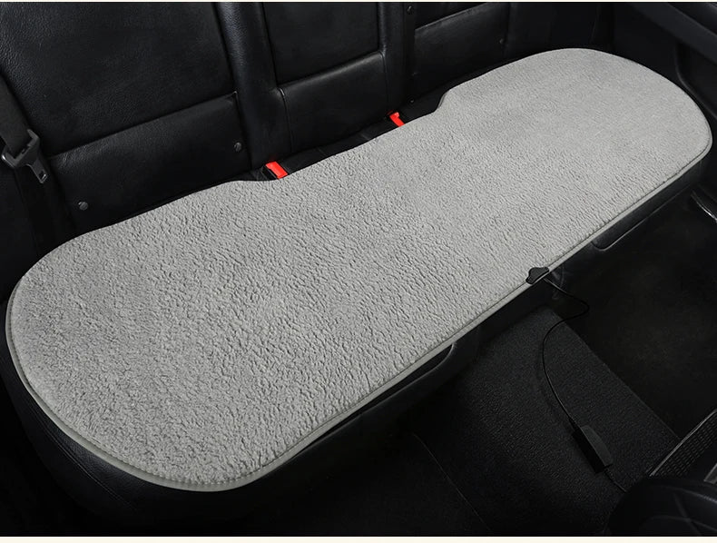 2023 New Car Heated Seat Cushion Made of Lamb Fleece Material, Comfortable and Warm, Suitable for Single Seat, Double Seat, and