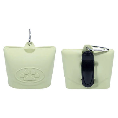 Silicone pet feeding bag, pet supplies, silicone dog food bag, silicone bag manufacturer, portable outdoor dog training bag