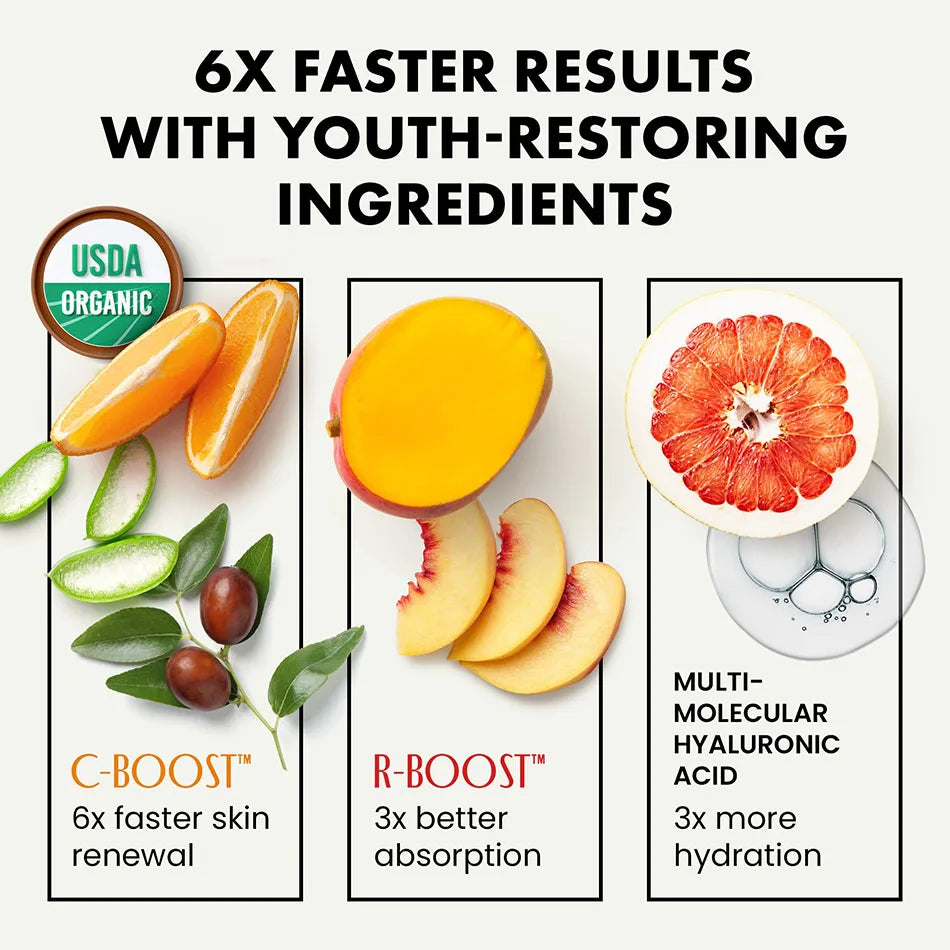 Facial Serums Skin Care Set  Moisturizing Retinol +Hyaluronic Acid + Vitamin C Serum Brightening Firming, & Hydrating Face Serum