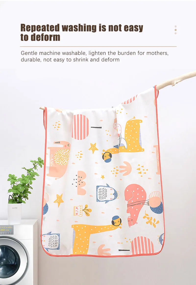 Large Size Baby Waterproof Diaper Changing Mat Reusable Diapers For Newborns Washable Mattress Pad Breathable Baby Diaper Bags