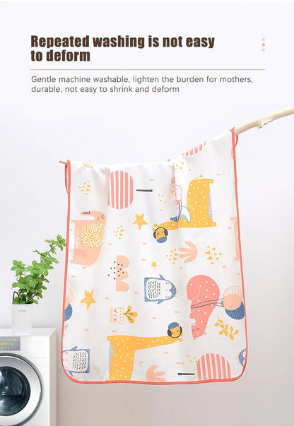 Large Size Baby Waterproof Diaper Changing Mat Reusable Diapers For Newborns Washable Mattress Pad Breathable Baby Diaper Bags