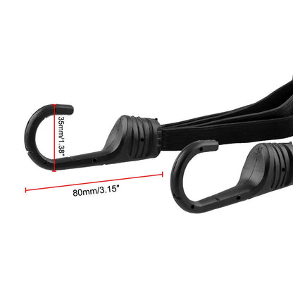 2 Hooks Universal Motorcycle Retractable Luggage Strap Fit For Securing Luggage and Helmet