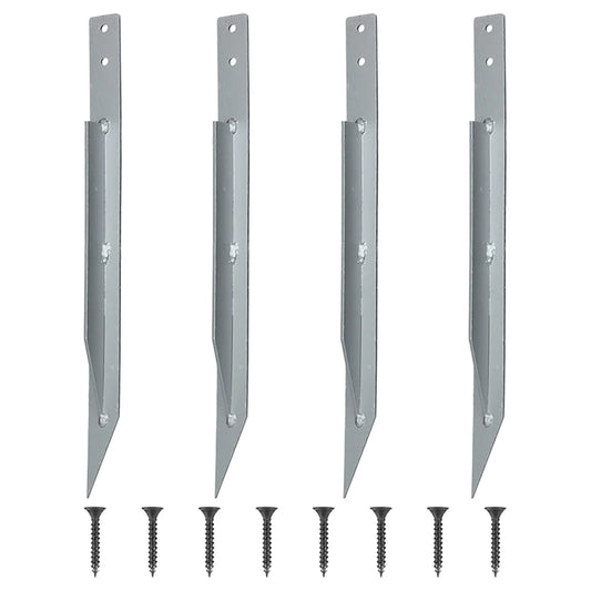 4pcs Swings Metal Anchor Heavy Duty Swing Ground Anchor With Mounting Screws For Securing Outdoor Swings Tool Accessory