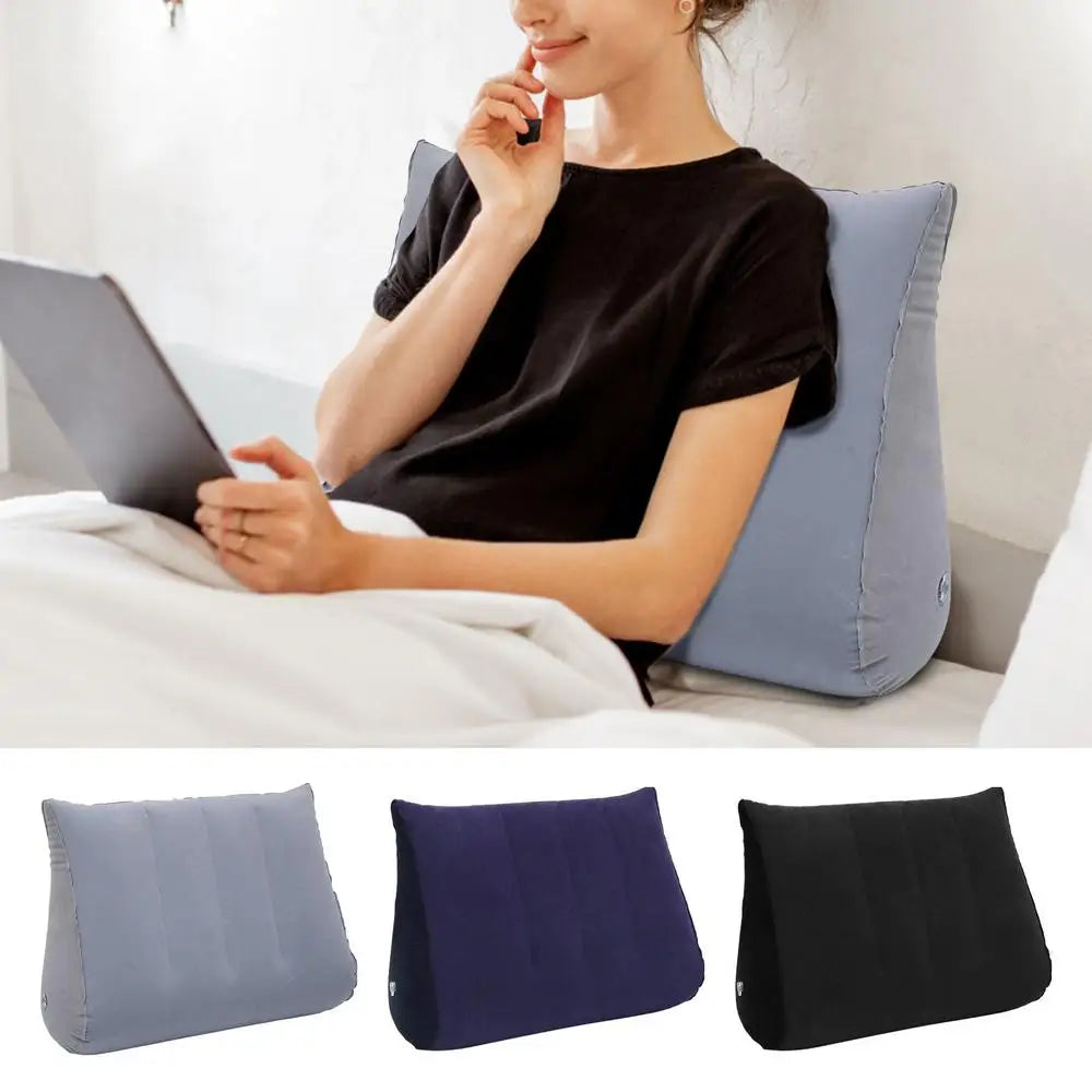 Wedge Pillow Knee Cushion Foot Pillow Elevation Leg Pillows Inflatable Back Pillow Soft Support Cushion Backrest For Travel