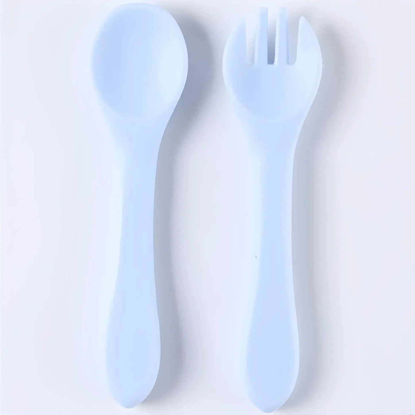 Children's tableware complementary soft spoon baby spoon baby silicone soft spoon feeding water small spoon