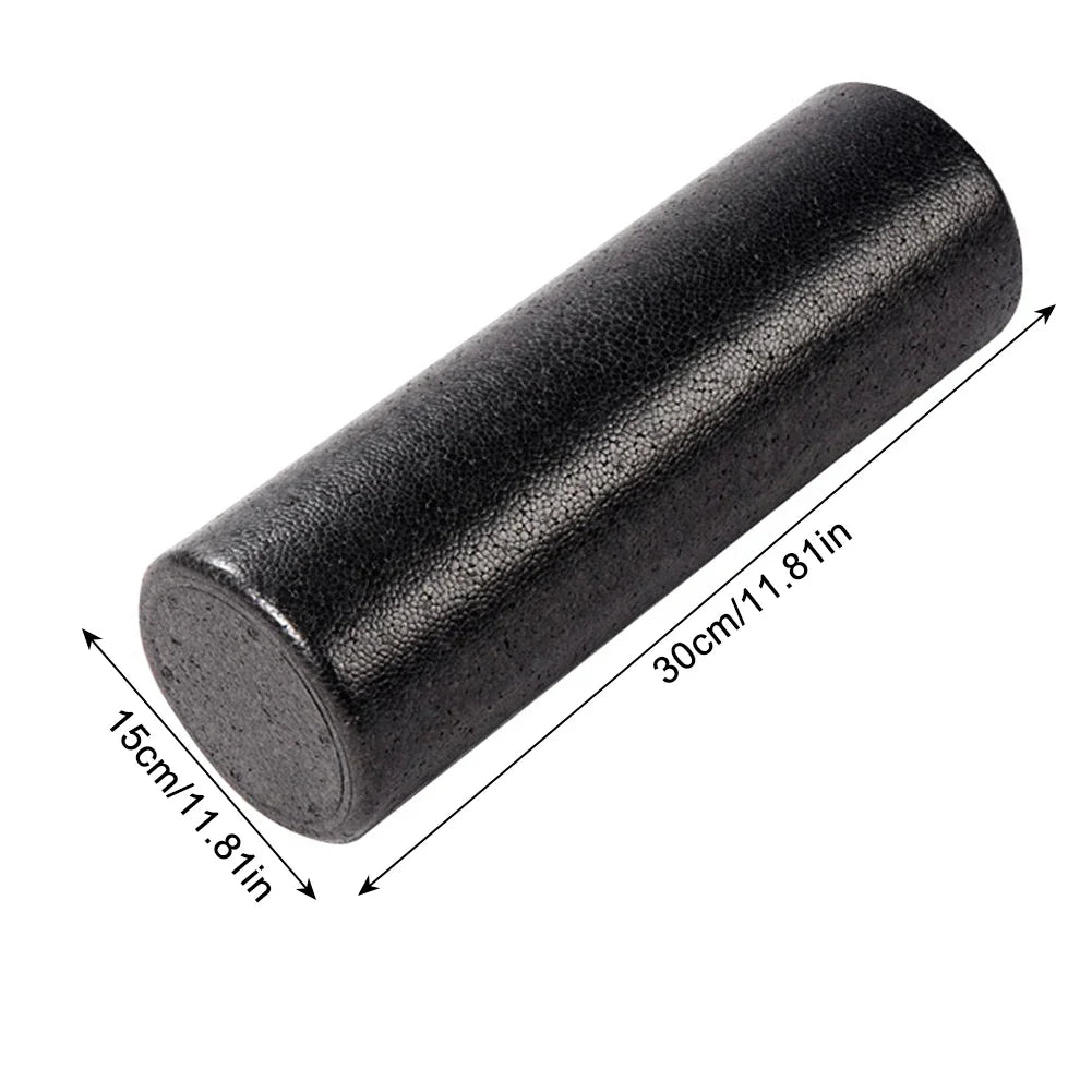 Foam Shaft EPP Solid Yoga Pole Fitness Muscle Relaxation Roller Massage Stick Glossy Black Roller Yoga Block 30/45cm
