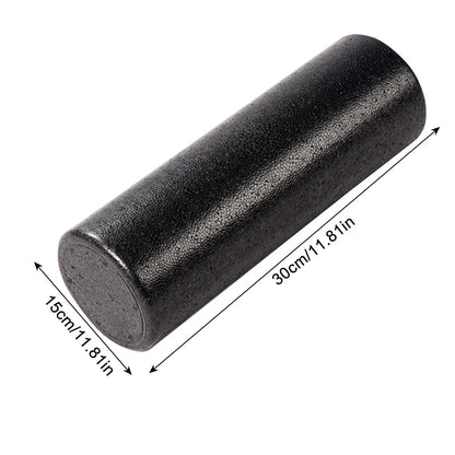 Foam Shaft EPP Solid Yoga Pole Fitness Muscle Relaxation Roller Massage Stick Glossy Black Roller Yoga Block 30/45cm