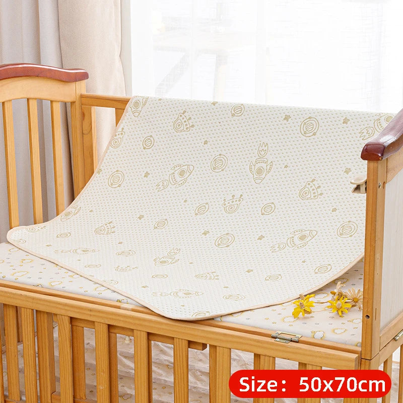 Diaper Changing Pad Changing Mat Covers Washable Waterproof Nappy Newborn Reusable Infant Cotton Urinal Mat Breathable Baby