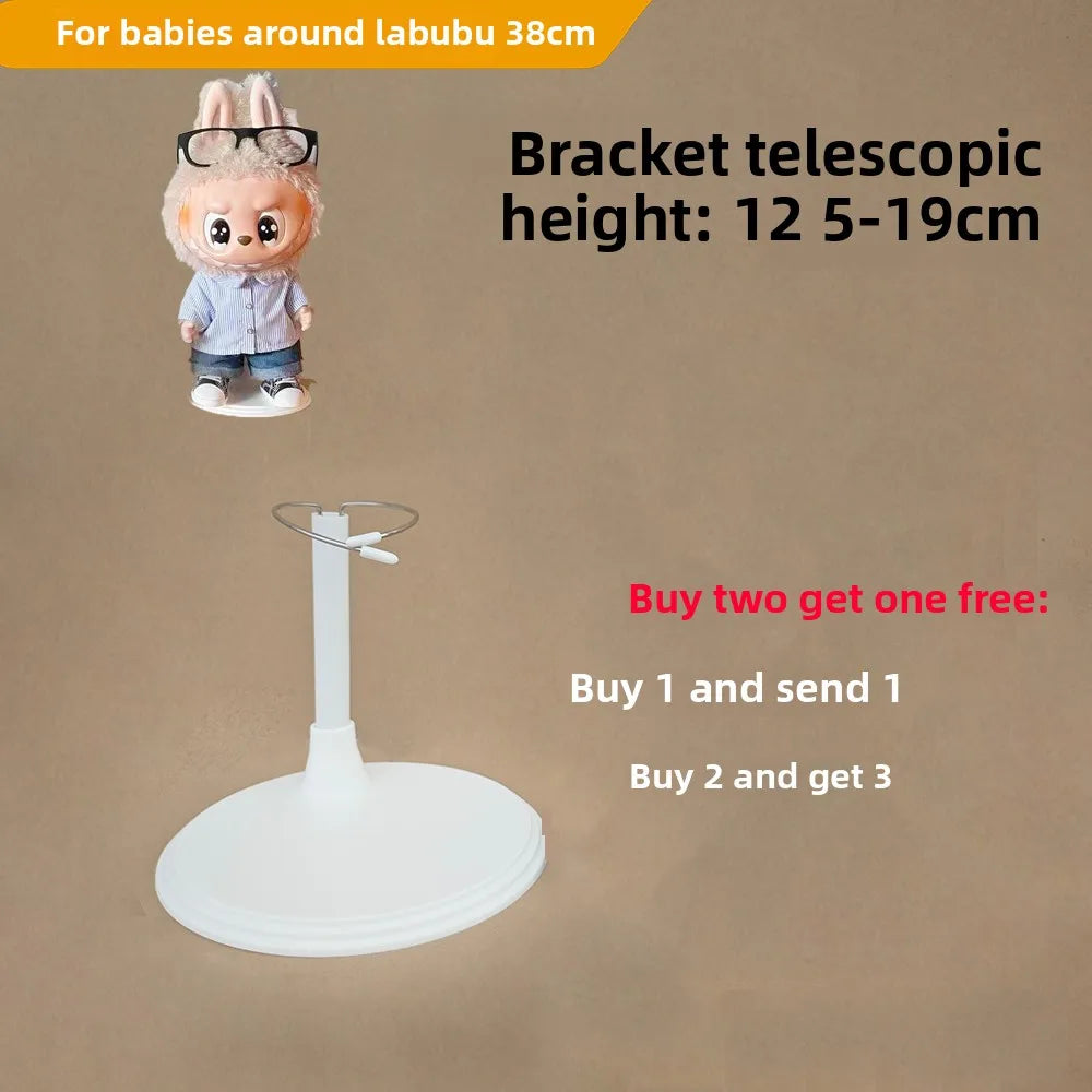 LABUBU Adjustable Metal White Black Doll Dummy Puppet Wrist Stand Holder Bracket Support Dollhouse Accessories Toy Store Display