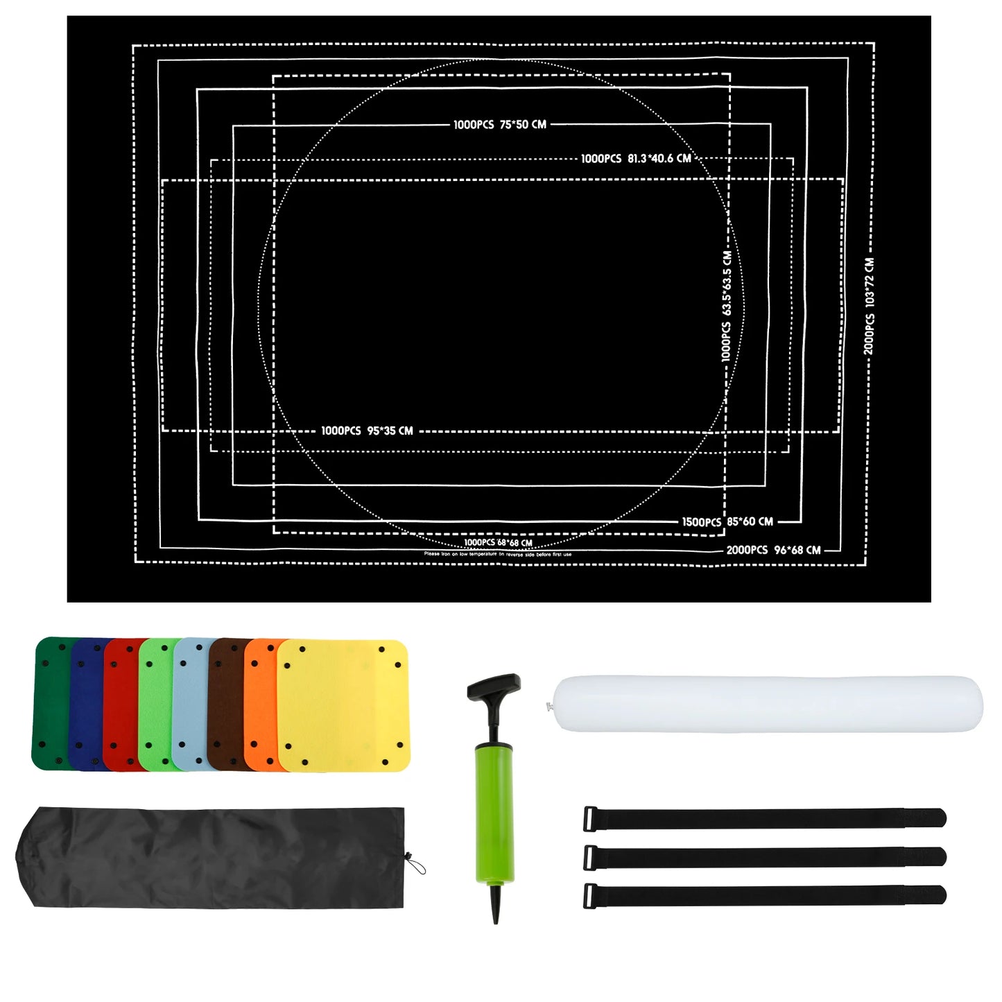Puzzles Pad Felt Mat Up to 1500/2000/3000 Pieces Play Mat Puzzles Blanket Puzzle Accessories Easy to Use Roll Up Jigsaw
