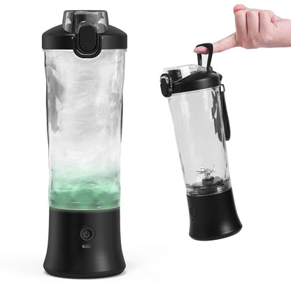 Portable Blender for Smoothies Shakes Juice Personal Small Mini Glass Mixer USB Rechargeable Electric Handheld Watter Bottle