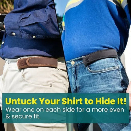 No Buckle Belt Stretch Elastic Jeans Belt Belt Buckle Elastic Waistband Lazy Invisible Belt Universal No Buckle Elastic Belt