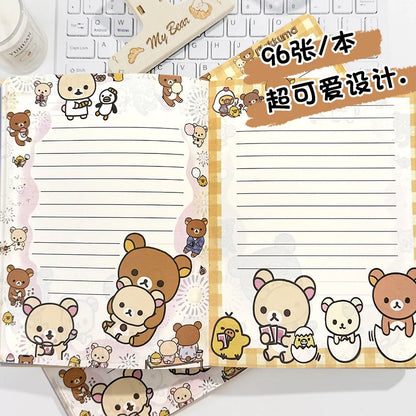 Rilakkuma Notebooks Anime Relax Bear A5 Journal Student Writing Notepad Kids New School Stationery Office Supplies Children Gift