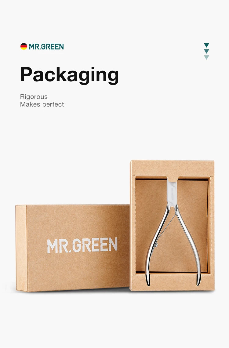 MR.GREEN Nail Cuticle Nipper Manicure Scissors Stainless Steel Dead Skin Remover Pusher Tool Trimmer