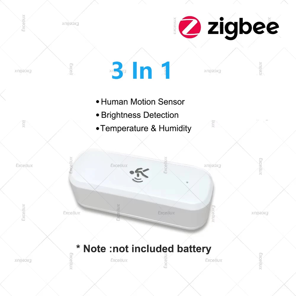 Smart Life 10G Human Motion Sensor Tuya Zigbee MmWave Radar Detector with Luminance Temperature Humidity Sensor Upgraded Sensor