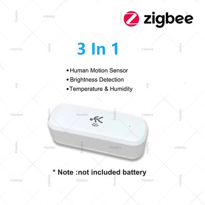 Smart Life 10G Human Motion Sensor Tuya Zigbee MmWave Radar Detector with Luminance Temperature Humidity Sensor Upgraded Sensor