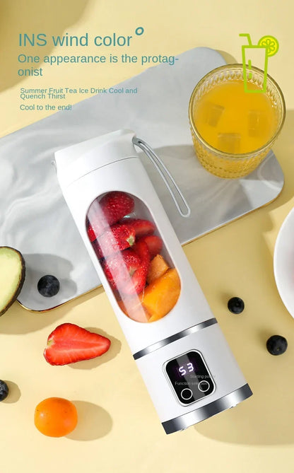 Household  Mixer Machine Portable Blender Crushed  Electric Juicer With 3 Speed 450ML Large Capacity Digital Display Juice Cup