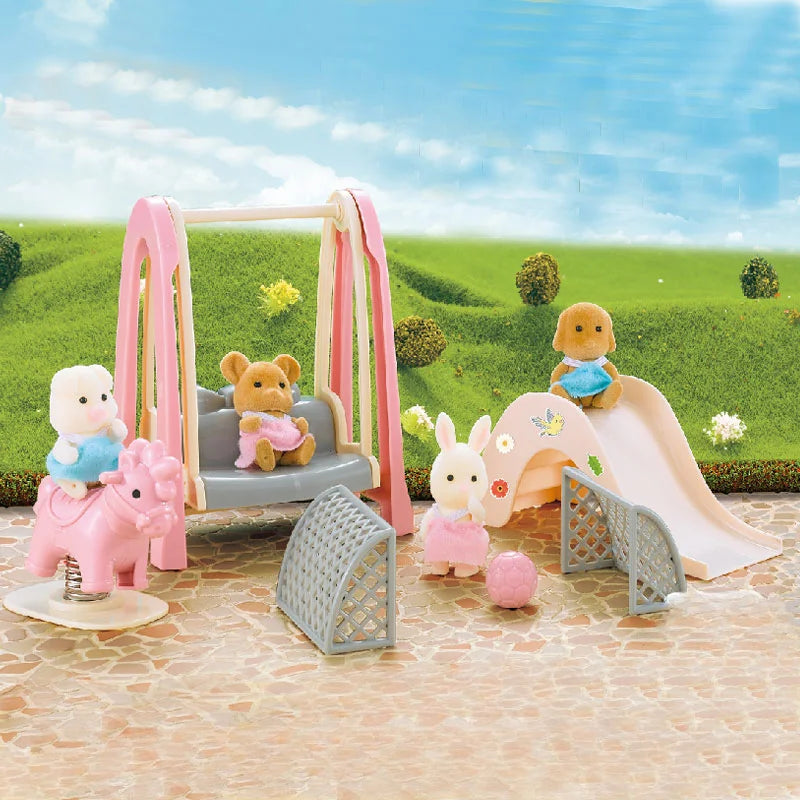 Dollhouse Furniture Set Doll house Bathroom/Kitchen/Fridge/Washing Machine Laundry Kids Doll House Miniature Pretend Play Toys