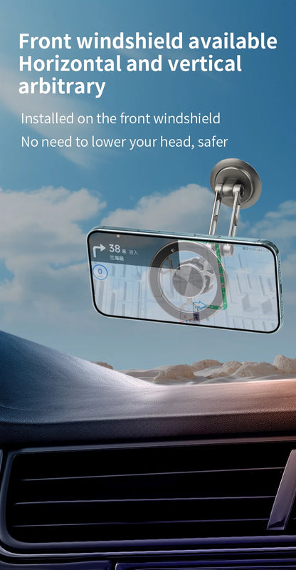 Universal metal magnetic mobile phone holder Foldable rotating mobile phone holder Dashboard windshield Car mobile phone holder
