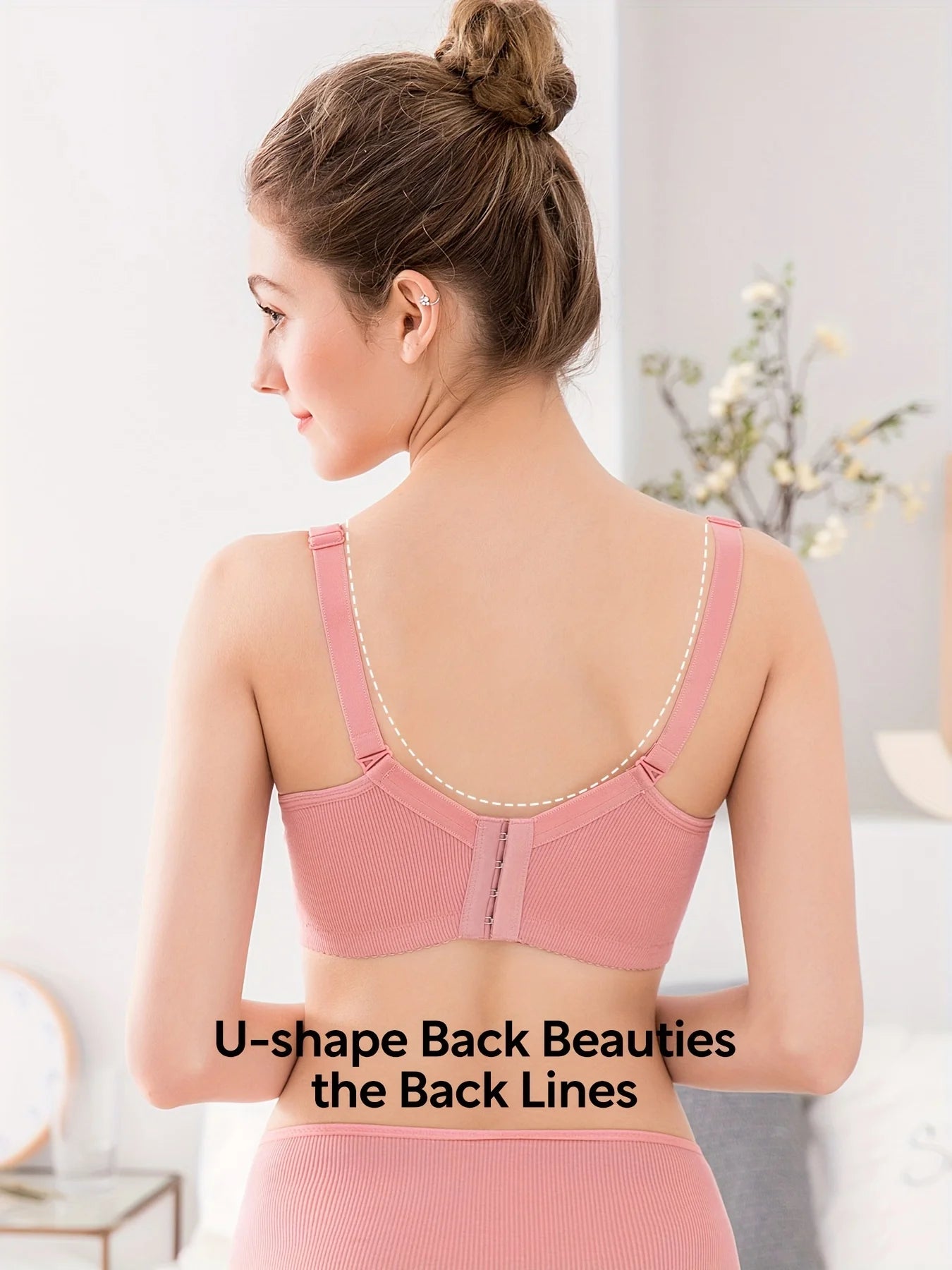 Maternity Nursing Bra with Thin Cups and Front Clasp for Easy Breastfeeding Prevent Sagging Women Solid Color Underwear Clothing