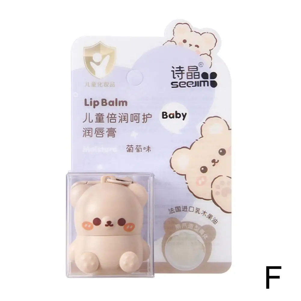 Children Fruity Lip Balm Cute Little Bear Lip Balm For Baby Moisturizing Anti-Dry Anti Crack Lipbalm Lip Care