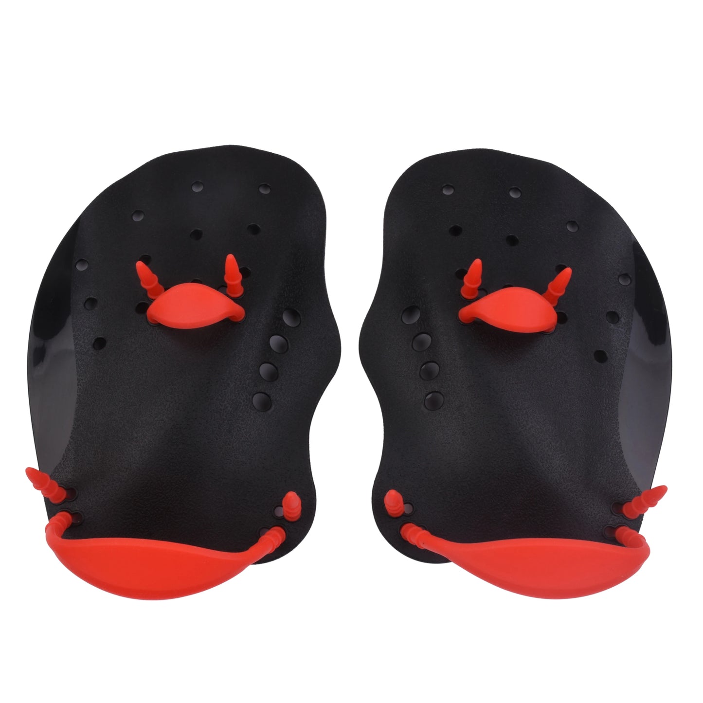 Black swimming fins Paddling palm Children adult freestyle paddling training fins Professional swimming equipment palm