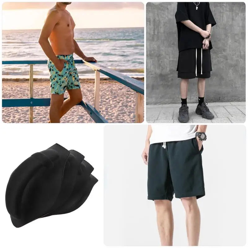 4 Pcs Sponge Pad Underwear Bulge Pouch Briefs Enhancing Mat