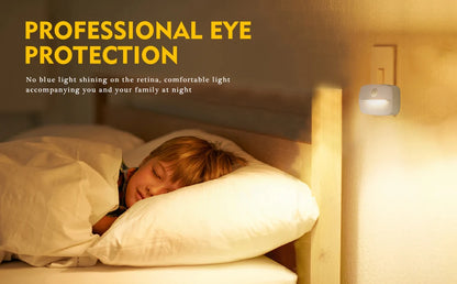 LED Night Light EU Plug In Smart Motion Sensor Light 220V Wall Lamp for Home Aisle WC Hallway Stair Kitchen Bedroom Night Lamp