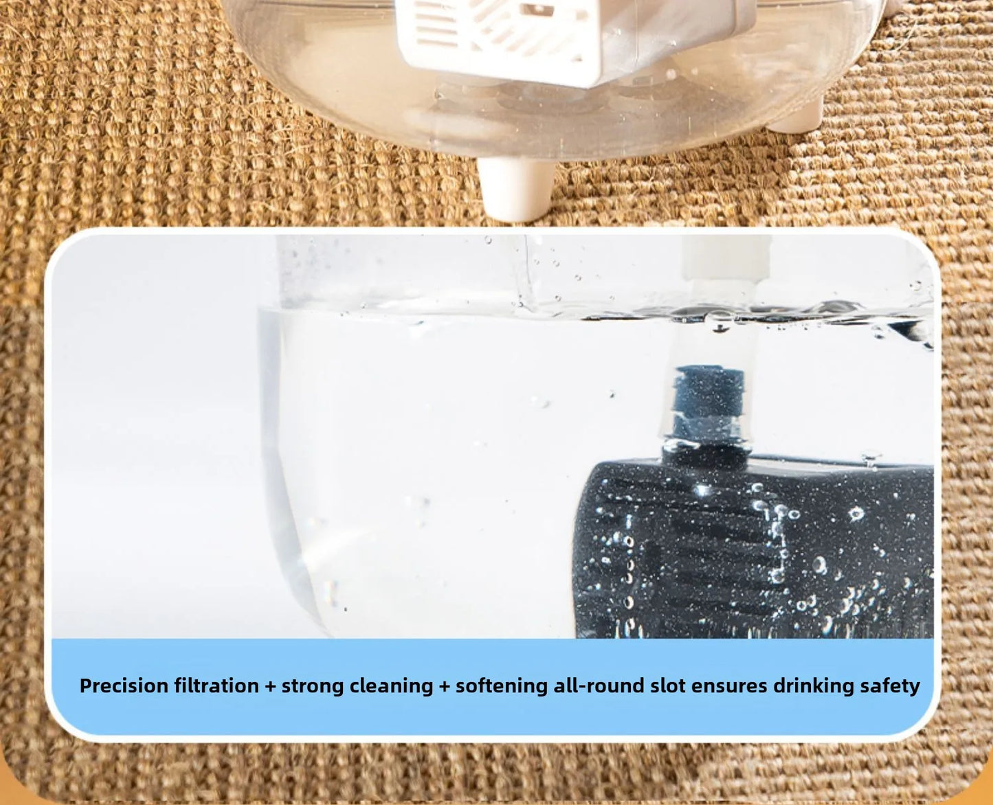 1L USB Electric Mute Pet Water Fountain Automatic Cat Drinking Bowl Filter Quiet Dispenser with Carbon Filter for Fresh Water