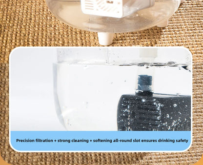 1L USB Electric Mute Pet Water Fountain Automatic Cat Drinking Bowl Filter Quiet Dispenser with Carbon Filter for Fresh Water