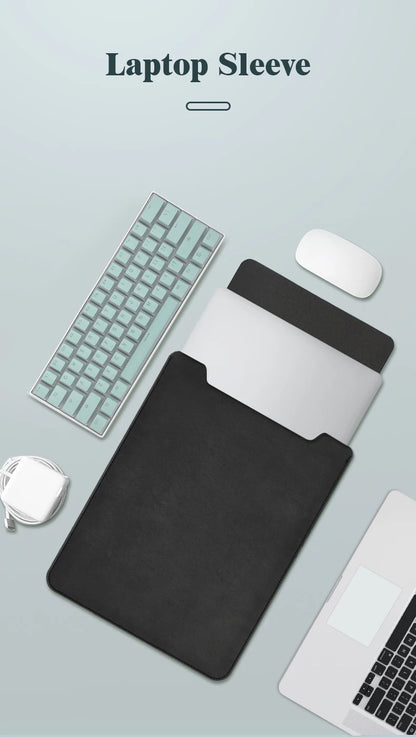 Laptop Bag, 13/13.3/14/15/15.4/15.6/16 Inch, Notebook Computer Mouse Pad, Pu Leather Bladder Bag, Computer Bag Accessories