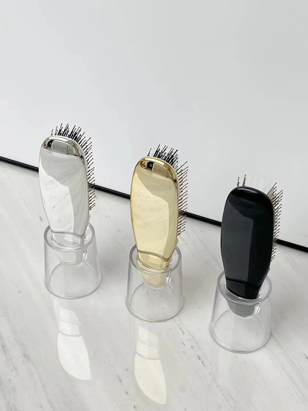 S Heart S Scalp Brush World Model (Short) Gold Black Silver New Package from Japan