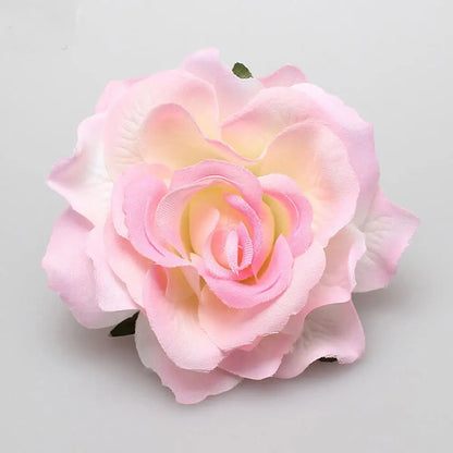 Flamenco Flowers For Hair DIY Headdress For Bridal Flocking Cloth Red Rose Flower Hairpin Hair Clip Party Hair Accessories
