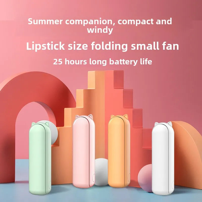 Portable Handheld Fan Mini Handheld Fan with USB Rechargeable and Adjustable Speed Suitable for Indoor and Outdoor Use