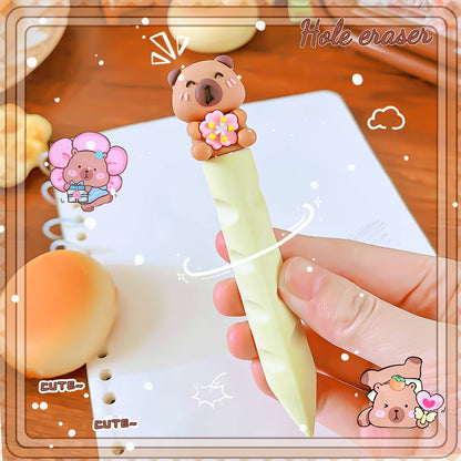 school teacher gift back to school supplies Aesthetic cute stationery Kawaii object funny erasers capybara rubber cute things