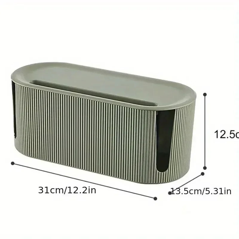 Portable Cable Management Organizer Box for Power Strips and Cord for Power StripsTV Computer Wires Hider Box for Home Office