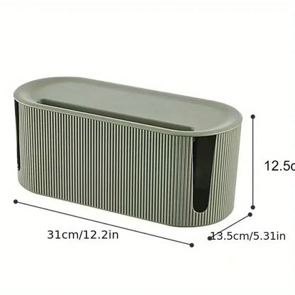 Portable Cable Management Organizer Box for Power Strips and Cord for Power StripsTV Computer Wires Hider Box for Home Office
