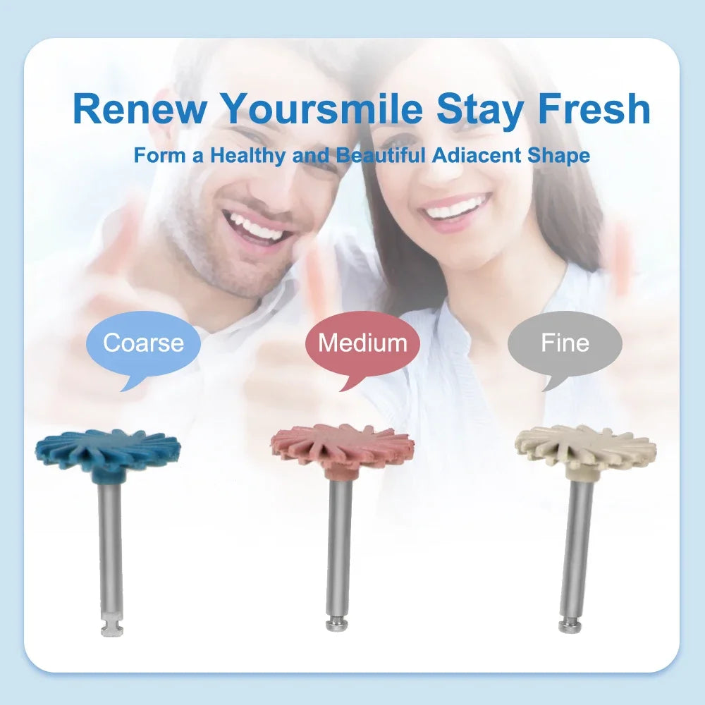 ELIJAH Dental Composite Resin Polishing Disc Kit Composite Resin Self-Glazed Polishing Disc Wheel For Tooth Whitening Materials