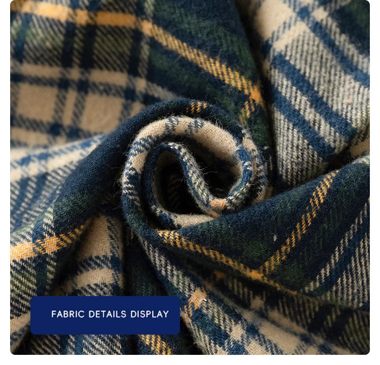 New Children's Clothes 2025 Kids Shirts With Collar Boys' Cotton Long Sleeved Baby Clothing Casual Top Plaid Blouse for Boy 2-7Y