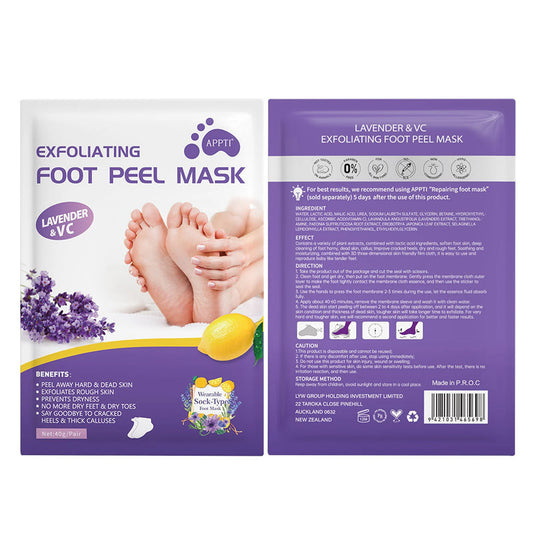 2-10pair Exfoliating Foot Mask Foot Care Tools For Remove Dead Skin Calluses Heel Crack Repair Pedicure Socks Foot Skin Care