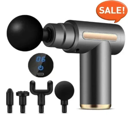 Portable Button Fascia Gun Deep Tissue Massage Mini Lightweight and Adjustable Speed Massage Equipment Suitable for the Body