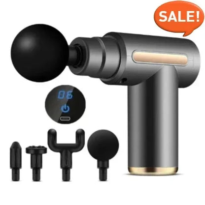 Portable Button Fascia Gun Deep Tissue Massage Mini Lightweight and Adjustable Speed Massage Equipment Suitable for the Body