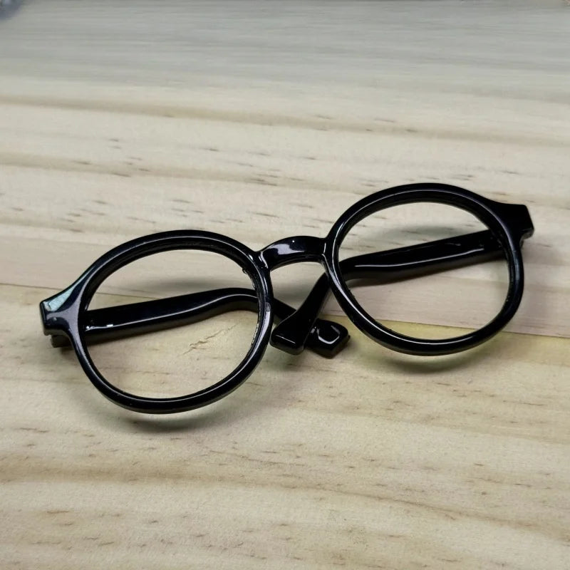 LABUBU 17cm Doll 6.5cm Transparent Glasses Stylish Sunglasses for 1/8 -1/4 BJD Doll Accessories